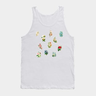 Vintage flowers botanical Tank Top